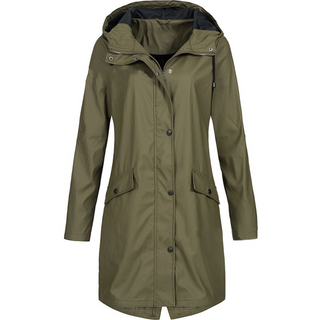 Lorraine Lightweight Waterproof Hooded Raincoat for Women