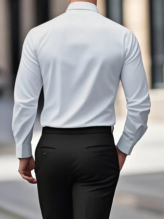 Slim Fit Non-Iron Wrinkle-Free Button-Up Shirt