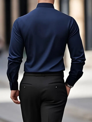 Slim Fit Non-Iron Wrinkle-Free Button-Up Shirt