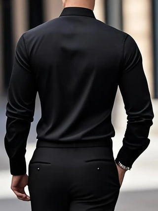 Slim Fit Non-Iron Wrinkle-Free Button-Up Shirt