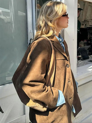 Sofia - Chic Brown Jacket for Effortless Style