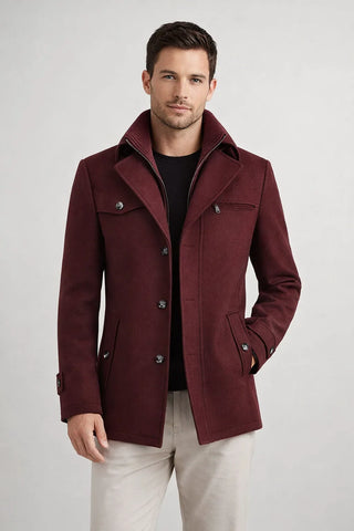 Water-Repellent Zip-Up Jacket for Men