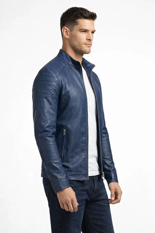 Tailored Fit Men's Classic Leather Jacket