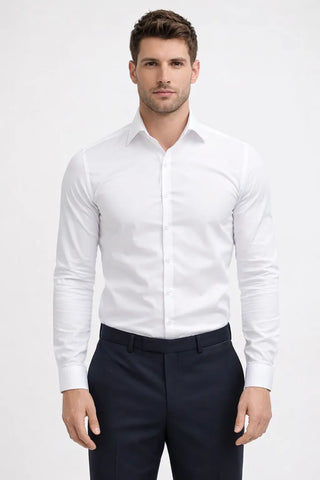 Slim Fit Non-Iron Wrinkle-Free Button-Up Shirt