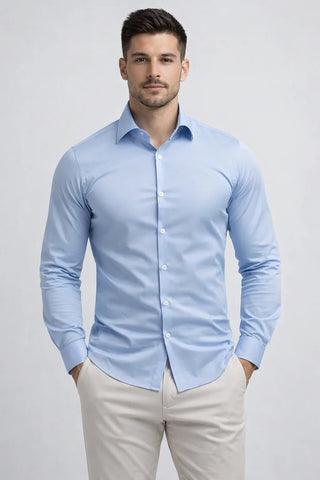 Slim Fit Non-Iron Wrinkle-Free Button-Up Shirt