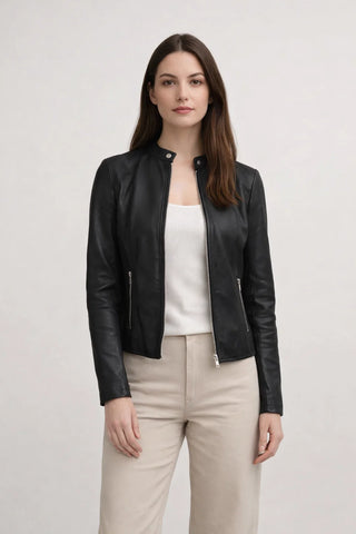 Alessia – Women's Leather Biker Jacket