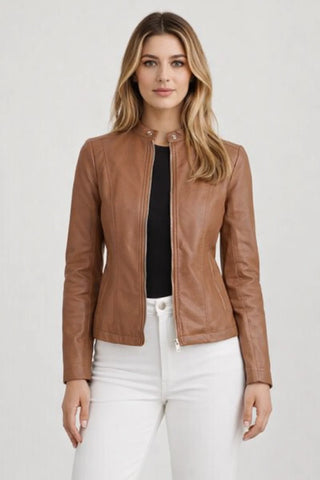 Alessia – Women's Leather Biker Jacket