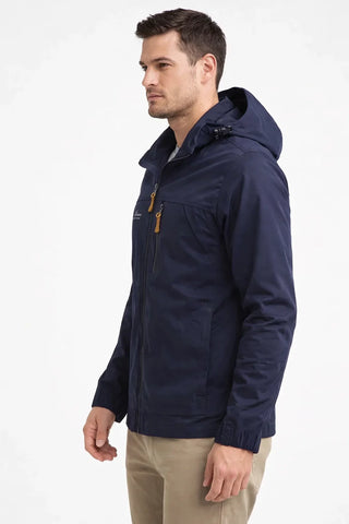 Men's Waterproof Full-Zip Hooded Jacket