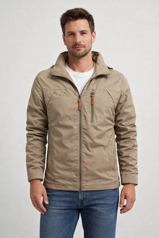Men's Waterproof Full-Zip Hooded Jacket